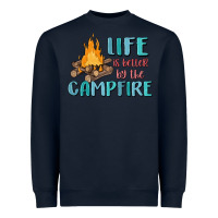 Navy life is better by the campfire Heavyweight Sweatshirt - MaliasSmallBusiness