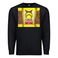Black softball with leopard tumbler tbs Premium Sweatshirt - TumblerDesignByShophia