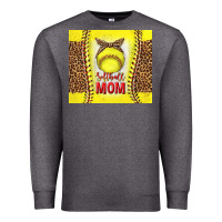 Charcoal Heather softball with leopard tumbler tbs Premium Sweatshirt - TumblerDesignByShophia