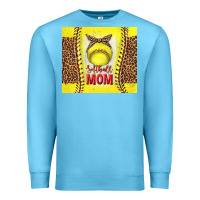Ocean Blue softball with leopard tumbler tbs Premium Sweatshirt - TumblerDesignByShophia