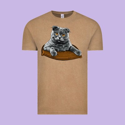 Scottish Fold Vintage Tee Designed By Lillyallendesigns