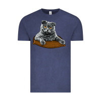 Vintage Denim Scottish Fold Vintage Tee - LillyAllenDesigns