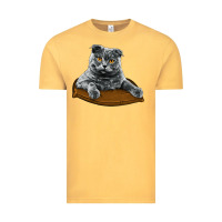 Vintage Mustard Scottish Fold Vintage Tee - LillyAllenDesigns