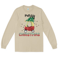 Mushroom merry christmas kids car Long Sleeve Tee - MaliasSmallBusiness