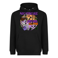 Black Nightmare before the coffee halloween Heavyweight Hoodie - NancyCooperArtShop