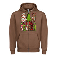 Chestnut tis the season christmas cakes Zipper Hoodie - Jasminsmagicworld