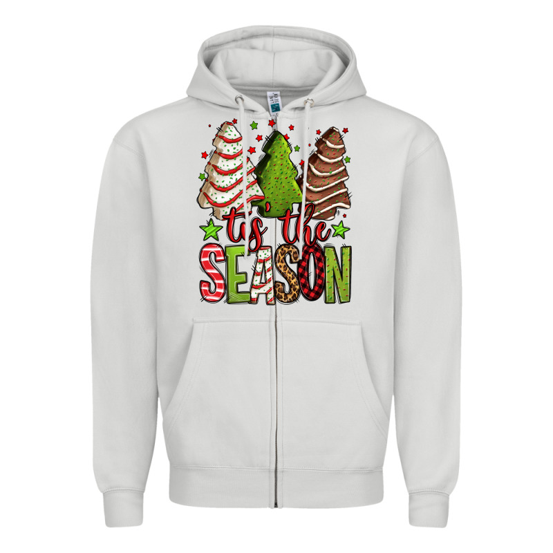Tis The Season Christmas Cakes Zipper Hoodie by Jasminsmagicworld | Teevron