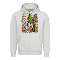 Dove Grey tis the season christmas cakes Zipper Hoodie - Jasminsmagicworld