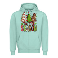 Seafoam tis the season christmas cakes Zipper Hoodie - Jasminsmagicworld