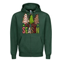 Sports Green tis the season christmas cakes Zipper Hoodie - Jasminsmagicworld