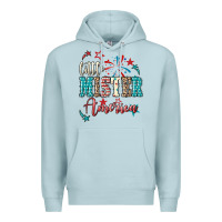 Blue Mist Little mister America 4th of july Premium Hoodie - HowdyJamesFarm