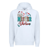 White Little mister America 4th of july Premium Hoodie - HowdyJamesFarm