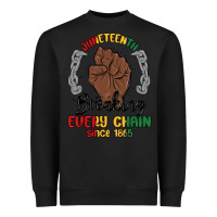 Black every chain since 1865 juneteenth Heavyweight Sweatshirt - MaliasSmallBusiness