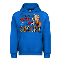 Cobalt I Run On Coffee And Soccer Frappe Urban Hoodie - FaDigitalArtStudio