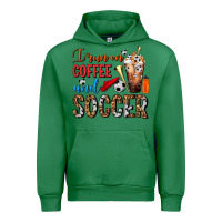 Emerald I Run On Coffee And Soccer Frappe Urban Hoodie - FaDigitalArtStudio