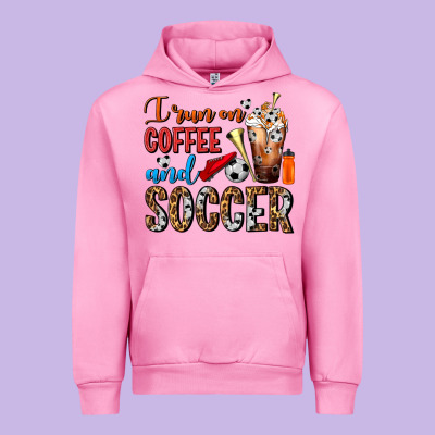 I Run On Coffee And Soccer Frappe Urban Hoodie Designed By Fadigitalartstudio