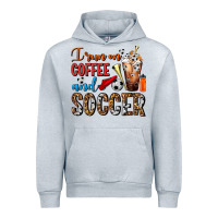 Heather Grey I Run On Coffee And Soccer Frappe Urban Hoodie - FaDigitalArtStudio