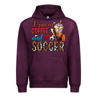 Mauve Wine I Run On Coffee And Soccer Frappe Urban Hoodie - FaDigitalArtStudio