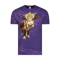Cloud Purple Hereford Heifer Vintage Tee - LillyAllenDesigns