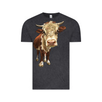 Vintage Black Hereford Heifer Vintage Tee - LillyAllenDesigns