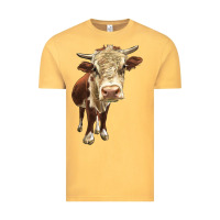 Vintage Mustard Hereford Heifer Vintage Tee - LillyAllenDesigns
