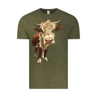 Vintage Olive Hereford Heifer Vintage Tee - LillyAllenDesigns