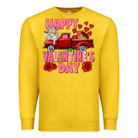 Lemon Happy Valentine's day red truck Premium Sweatshirt - HowdyJamesFarm