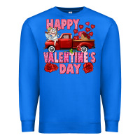 True Royal Happy Valentine's day red truck Premium Sweatshirt - HowdyJamesFarm
