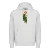 Dove Grey san judas Premium Hoodie - JahusDesignShop