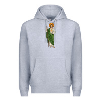 Heather Grey san judas Premium Hoodie - JahusDesignShop