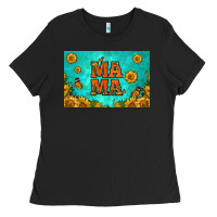 Black sunflowers mama skinny metal can holder Ladies Tee - HRA Design Shop