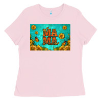 Bubblegum Pink sunflowers mama skinny metal can holder Ladies Tee - HRA Design Shop