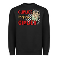 Black curlies before girlies Heavyweight Sweatshirt - MaliasSmallBusiness