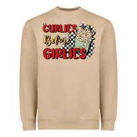 Mushroom curlies before girlies Heavyweight Sweatshirt - MaliasSmallBusiness