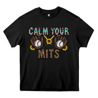 Black calm your mits baseball Heavy Core Tee - CowhideDigitalArt