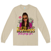 Mushroom mind the business that pays you afro woman Long Sleeve Tee - NancyCooperArtShop