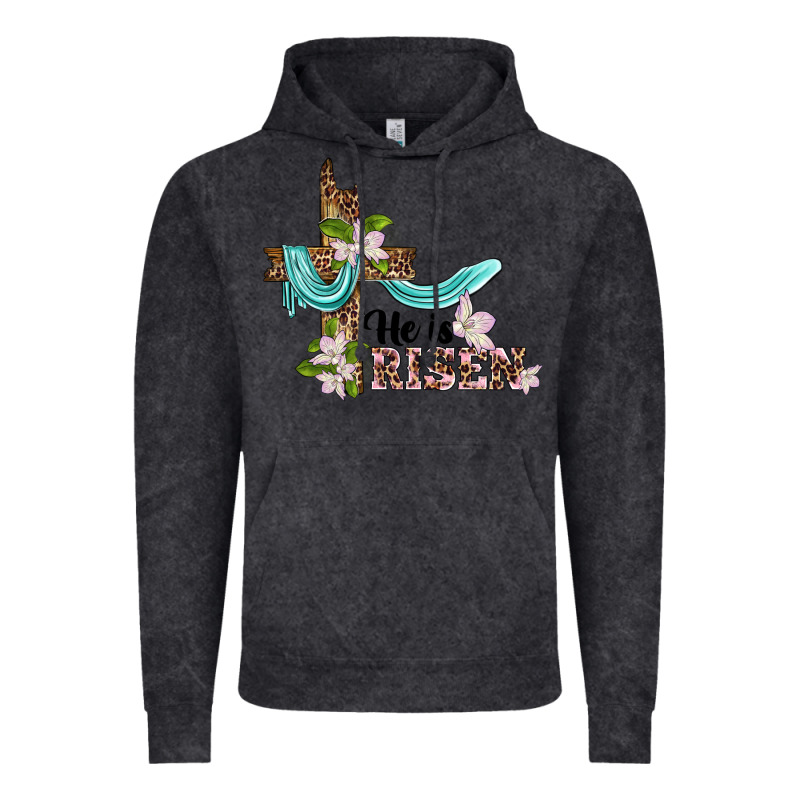 He Is Risen Cross Vintage Hoodie by BarkalooDesign | Teevron