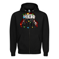 Black oh fudge Christmas story Zipper Hoodie - Jasminsmagicworld
