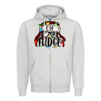 Dove Grey oh fudge Christmas story Zipper Hoodie - Jasminsmagicworld