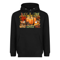 Black Just a girl who loves Fall Heavyweight Hoodie - NancyCooperArtShop