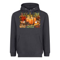 Smoke Just a girl who loves Fall Heavyweight Hoodie - NancyCooperArtShop