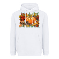 White Just a girl who loves Fall Heavyweight Hoodie - NancyCooperArtShop