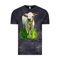 Cloud Black Charolais Heifer Vintage Tee - LillyAllenDesigns