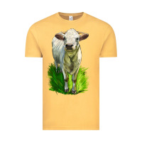 Vintage Mustard Charolais Heifer Vintage Tee - LillyAllenDesigns
