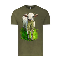 Vintage Olive Charolais Heifer Vintage Tee - LillyAllenDesigns