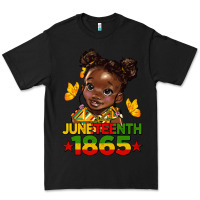 Black juneteenth 1865 afro girl Premium Tee - HRA Design Shop