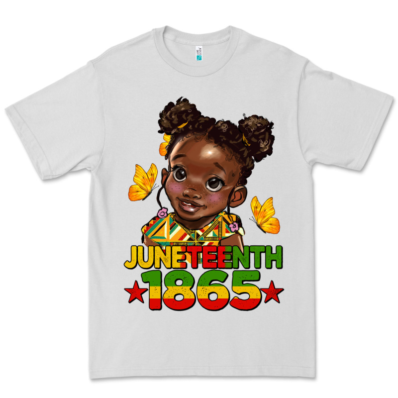 Juneteenth 1865 Afro Girl Premium Tee by HRA Design Shop | Teevron