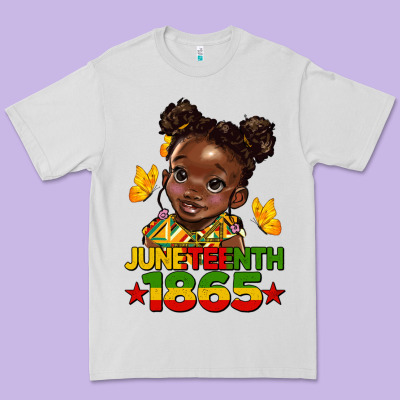 Juneteenth 1865 Afro Girl Premium Tee Designed By Hra Design Shop