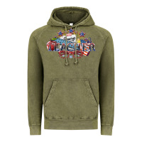 Vintage Olive american teacher Vintage Hoodie - NancyCooperArtShop