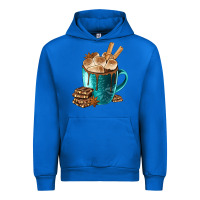 Cobalt Chocolate And Coffee Urban Hoodie - FaDigitalArtStudio